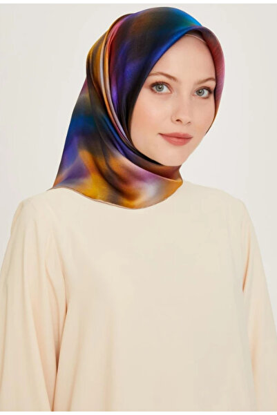 Armine Eșarfă de mătase Tivil 9229-33 Motiv mixt violet