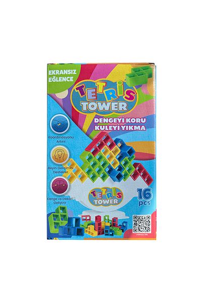 SERA Toy Tetris Tower 16 Pieces