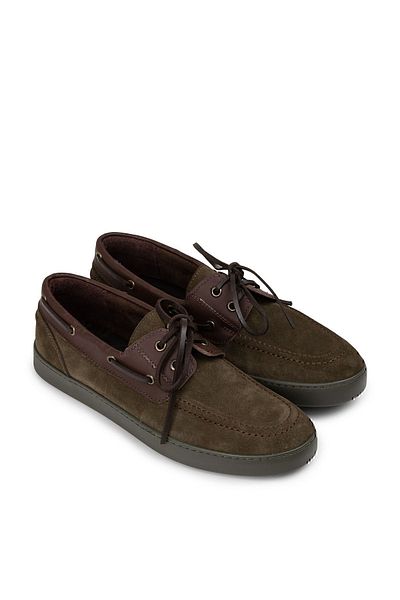 Deery Γνήσια Suede Green Ανδρικά Marine Casual Παπούτσια