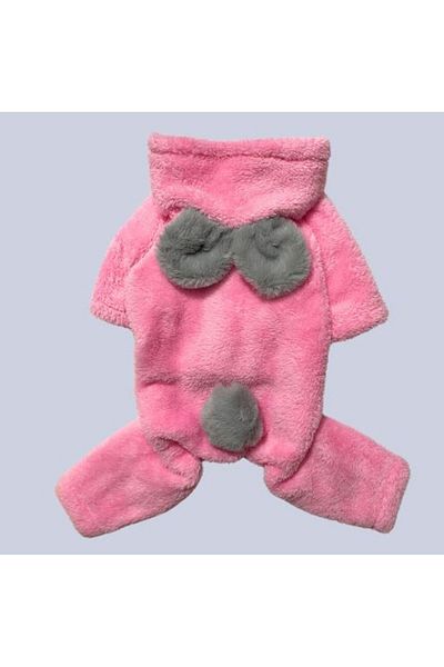 GedyCo Pink Plush Small Breed Dog Jumpsuit