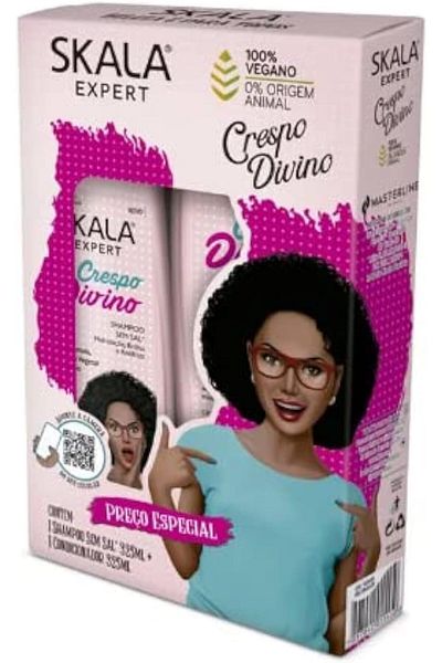 Scala - Divine Curls Shampoo and Conditioner Set by Linha Expert (2 x 325 ml) - for Normal Hair