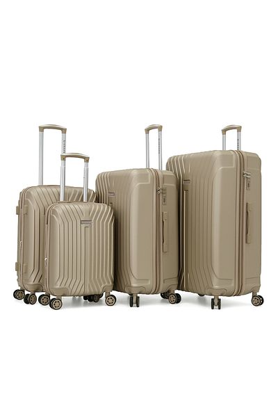 Giordano Hardside Luggage- 4-Piece Set with TSA Lock,Champ,