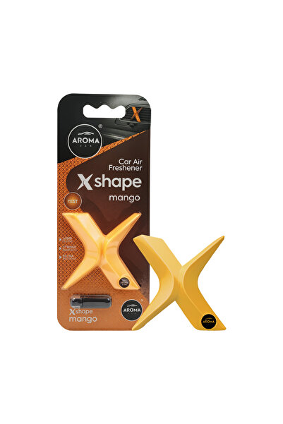 Aroma معطر جو للسيارة على شكل حرف X برائحة المانجو - يدوم طويلاً، عطر طبيعي، ...