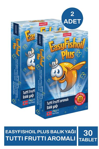 Seddar Collection Easyfishoil Plus Fish Oil Tutti Frutti Flavored 30 Chewable Gel 2 Pcs