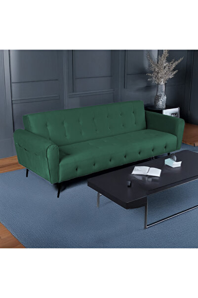 BACK COMFORT SleepEase Velvet Sofabed – Luxury 2in1 Foldable Sofa & Guest Bed, SpaceSaving Comfort