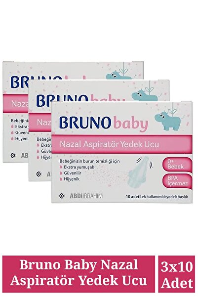 Bruno Seddar Collection Baby Nazal Aspiratör Yedek Ucu 10'lu 3 Adet