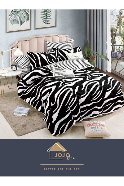 JOJO Elegant Linen Set for Double Bed Made of Fine Cotton, consisting of 6 pieces, 230x250cm