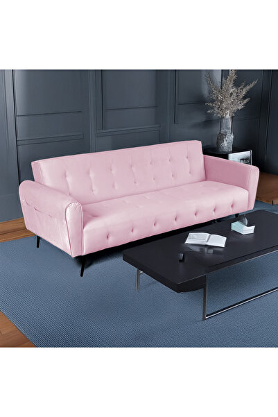 BACK COMFORT SleepEase Velvet Sofabed – Luxury 2in1 Foldable Sofa & Guest Bed, SpaceSaving Comfort