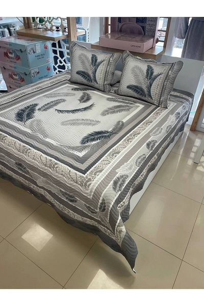 Sudemhome King Size Double Dowry Bedspread and Pillowcase Set Alya 250*260 cm