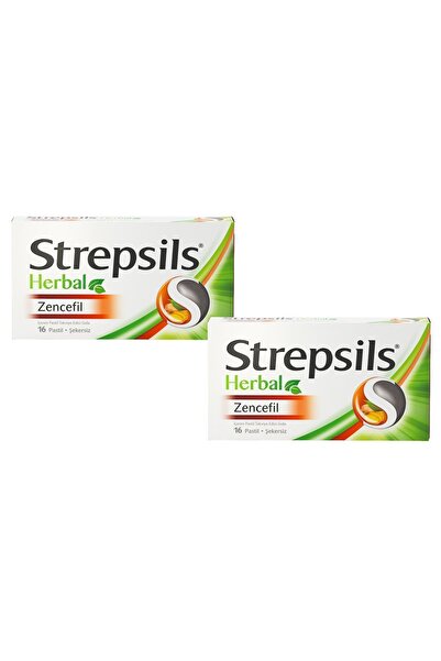 STREPSİLS Strepsils Herbal Zencefil Aromalı 16 Pastil 2 Adet