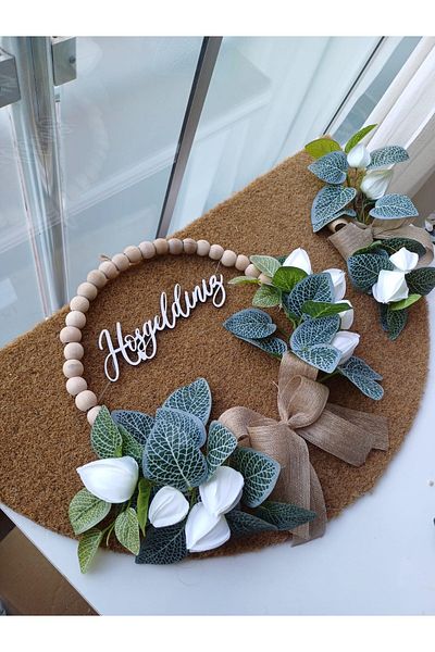 Home Welcome 2-Pack Mat, Door Decoration Set