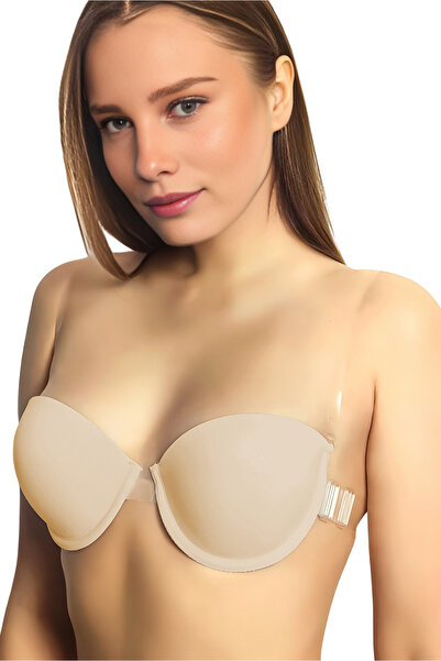 red iç giyim Culoarea poliamidă Transparent Abistan Necăptușit Soft Cup Culoarea pielii Spate