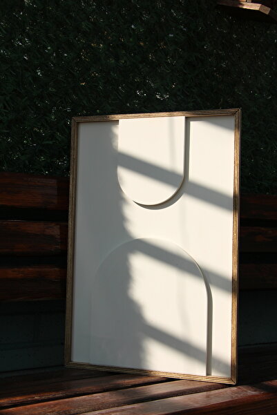 CIGILWOOD BOHEM BEIGE AHŞAP BOHEM TABLO