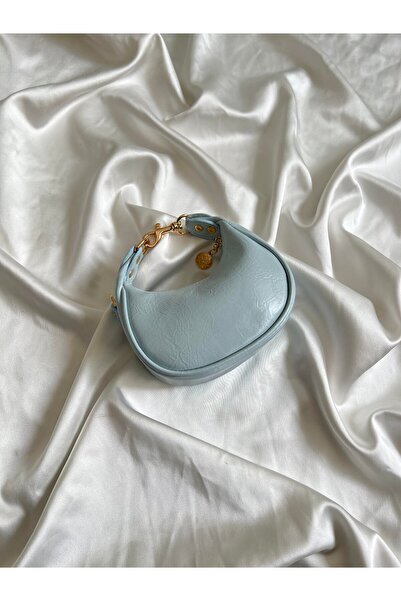 EBROU Baby Model El Ve Kadın Omuz Çantası Mavi