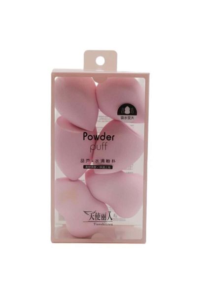 Salon System Makeup Sponge Set, 6 Pieces - Multiple Colors