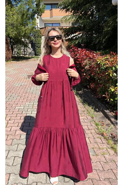 Cardella Καλοκαιρινό Jacquard Modal Fabric Gilet Φόρεμα και παλτό Σετ δύο τεμαχίων Σετ ρούχων δύο τζάκετ