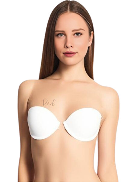 red iç giyim Білий прозорий декольте вечірній бюстгальтер без підкладки (БЕЗ НАПОВНЕННЯ) Soft Cup