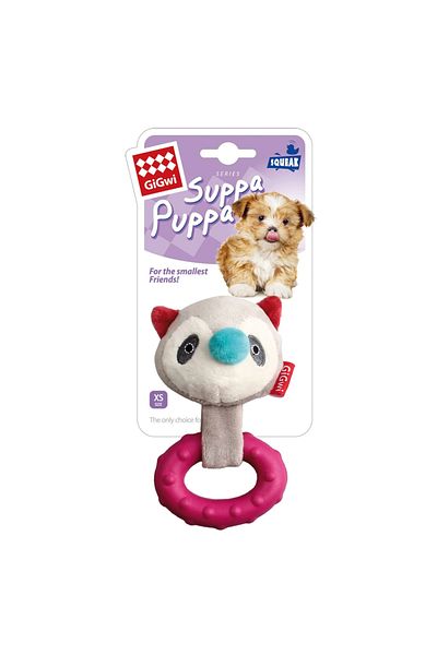 Gigwi Köpek Diş Kaşıma Oyuncağı Suppa Puppa Sesli Rakun 20 Cm