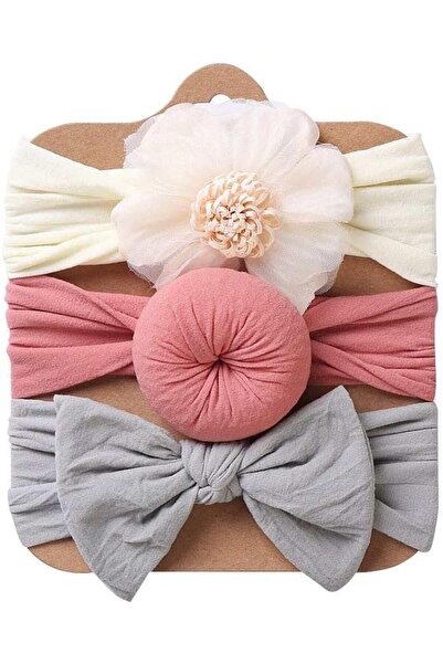 tgc قبعة الفتاة، عبوة من 3 عصابات رأس للأطفال، هدية من النايلون (أبيض، وردي، ...