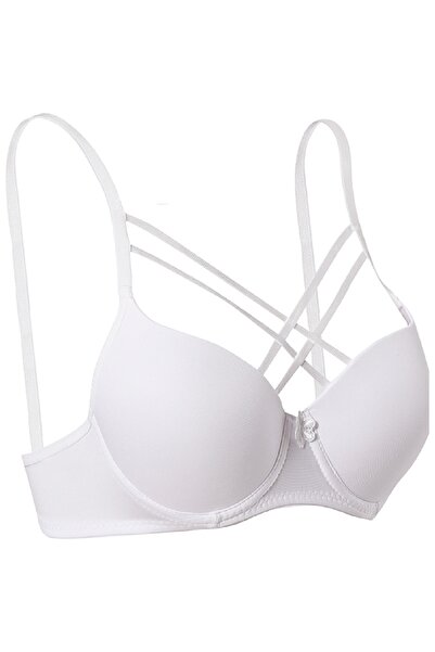 Ebru Sutien cu șnur încrucișat cu micro salopetă Push Up cu suport din silico...