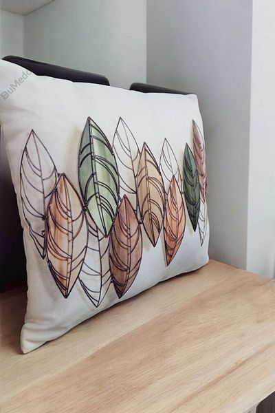 Bumedo Digital Printed Mixed Pattern Decorative Stylish Single Sided 2-Piece Throw Pillow Pillow Case