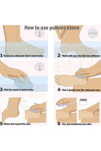 Salon System Pumice Stone for Hand and Feet by Salon System, Pack of 12