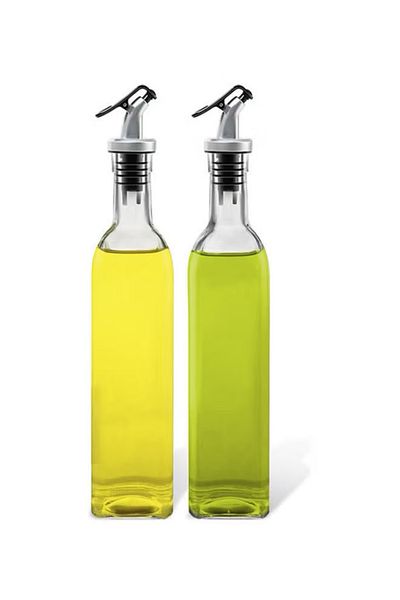 GÖNÜL 2 x 500ml Oil and Vinegar Bottle Set
