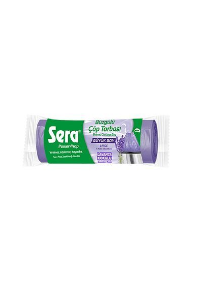 SERA Garbage Bag Drawstring Lavender Scented Large Size 7 Li 65 X 70 cm X 10 Pack