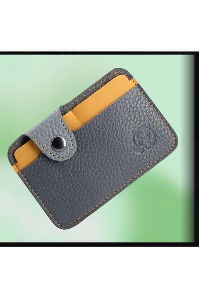 ORGANICYOU Jinhua Classic Attraction Real Leather Bifold Wallet with Snap Closure