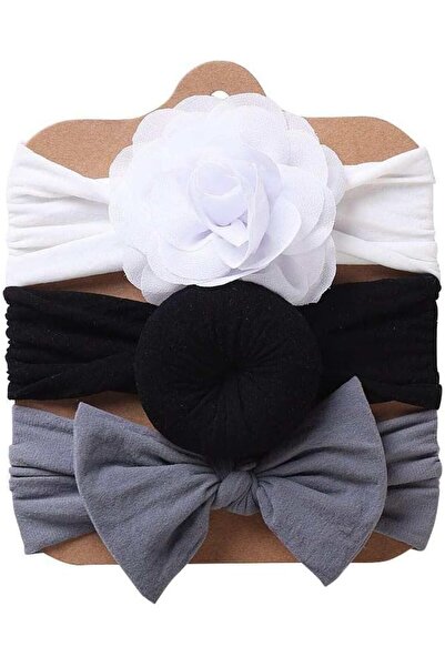 tgc قبعة الفتاة - عبوة من 3 عصابات رأس للأطفال، عصابات رأس من النايلون (أبيض،...