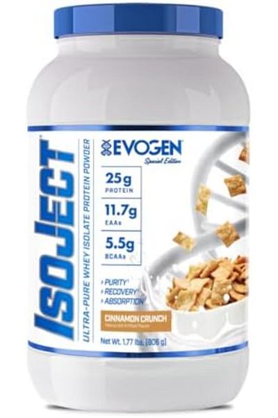 EVOGEN إيزوجيكت - بروتين مصل اللبن المعزول | مسحوق بروتين مصل اللبن فائق النقاء مع إنزيمات إجنتور، وأحماض أمينية متفرعة السلسلة،
