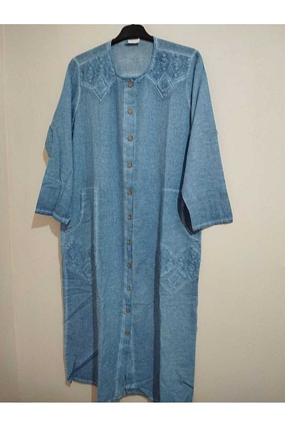anne moda ankara 1ης ποιότητας, πλυμένο βαμβακερό, με κουμπιά φεράζε/παραγενέστερο