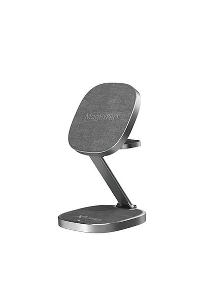 icover Statie de incarcare wireless 3in1 pliabila XLayer MagFix Pro, 15W, compatibila MagSafe, aluminium