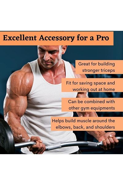 Fitness Max Curvy bar for exercises to strengthen the muscles of the arms and shoulders