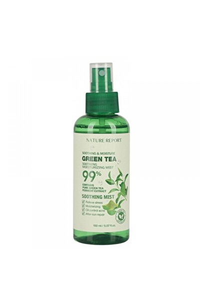NATURE REPORT نيتشر ريبورت بخاخ جل 150مل مرطب ومهدئ 99% شاي اخضر