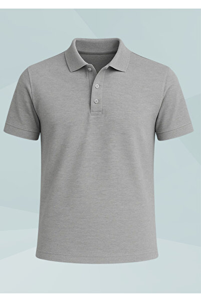 Loule Men's 100% Cotton Polo Neck Regular T-Shirt Ol.01.Iv1.001