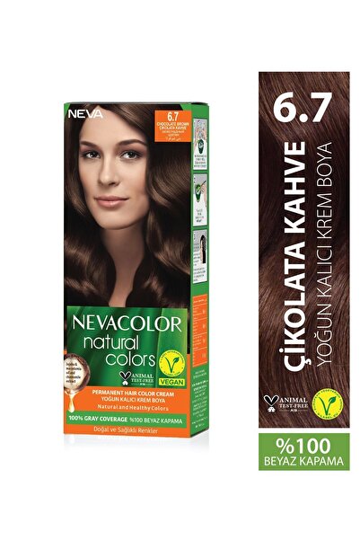 Neva Color Natural Colors 6.7 ÇİKOLATA KAHVE Kalıcı Krem Saç Boyası Seti