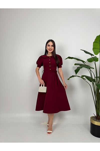 GİZONLY Dress with belt detail