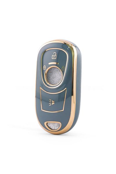 GMA KEYS Opel Astra K and Insignia Grand Compatible Keyless Start Nano Key Case Gray Gold Color
