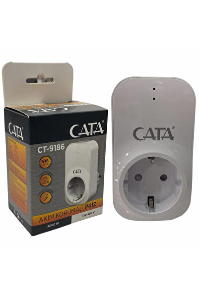 Cata 1 Adet Ct-9186 Akım Ve Çocuk Korumalı Tekli Kablosuz Priz 1adet