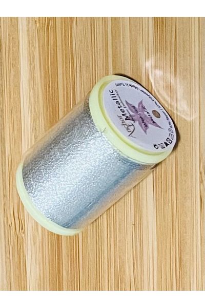 Anchor The Hand Embroidery Simi. Number 14 Three Fold 123 Meters. 10 G. Color No: 1 Silver.