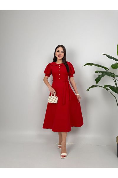 GİZONLY Dress with belt detail