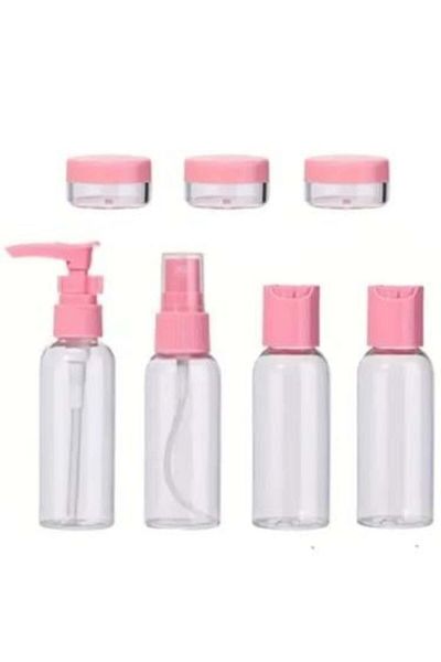 Salon System Transparent Plastic Container Set from Salon System, 7 Pieces