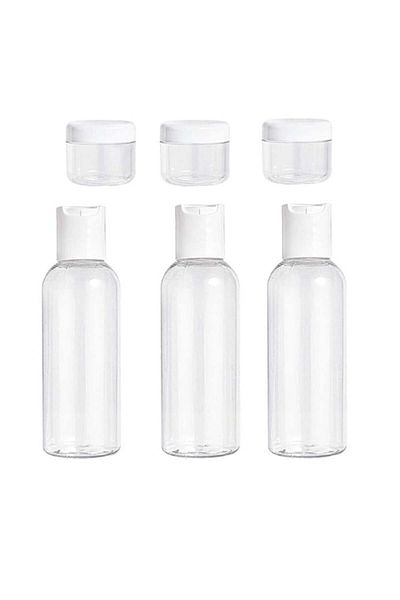 Salon System Transparent Plastic Case Set from Salon System, 6 Pieces