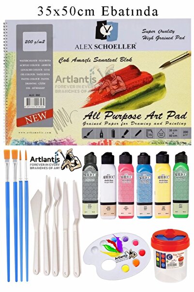 Artlantis Alex Schoeller Bloc artistic multifuncțional 35x50 200 gr 15 coli A...
