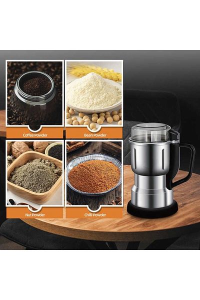 Generic مطحنة توابل كهربائية متعددة الوظائف من الفولاذ المقاوم للصدأ للقهوة والمكسرات والحبوب والأعشاب