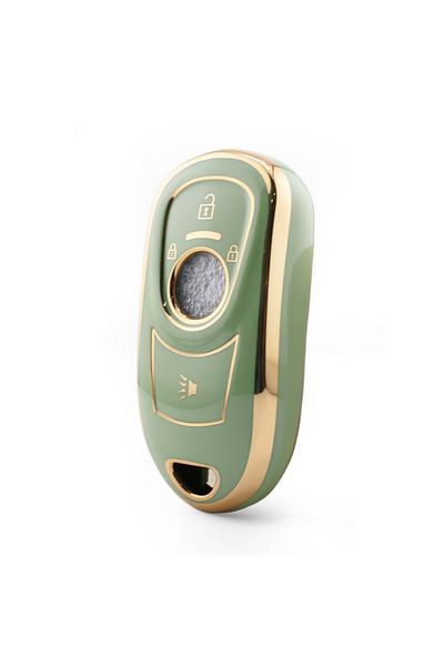 GMA KEYS Opel Astra K and Insignia Grand Compatible Keyless Start Nano Key Case Green Gold Color