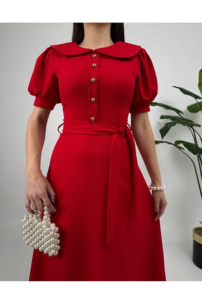 GİZONLY Dress with belt detail