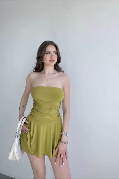 Sorridi Strapless Mini Dress with Shorts