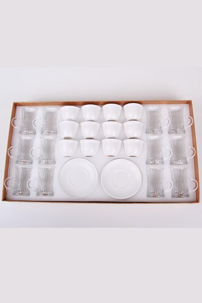Generic Tea and coffee cups set with saucers